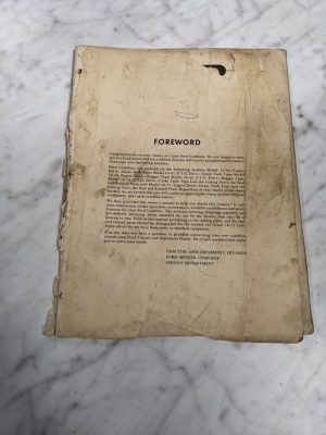 Ford Tractor Combine Harvesting Operator Service Manual 16- 46 47 49 74 75