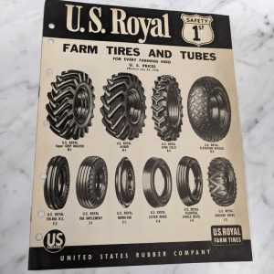 Us Royal Rubber Price List Sales Brochure July 24 1958 Farm Tires & Tubes