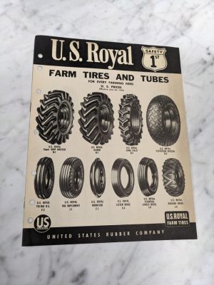 Us Royal Rubber Price List Sales Brochure July 24 1958 Farm Tires & Tubes