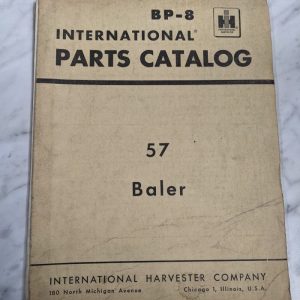 International Harvester Ih Parts List Book Manual Catalog Baler #57 Bp-8