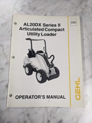 Gehl Operators Service Manual Al20Dx Series Ii Articulated Compact Loader 918024