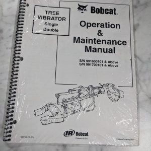 Bobcat Operation & Maintenance Manual Skid Steer Attachment Tree Vibrator 2001