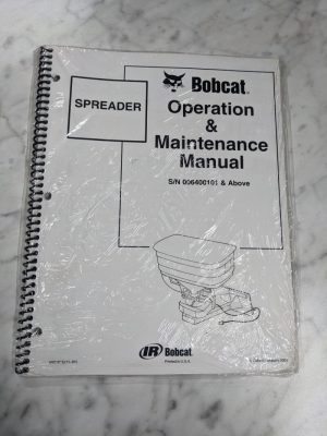 Bobcat Operation & Maintenance Manual Skid Steer Attachment Spreader 2001