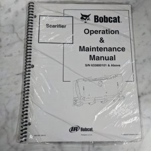 Bobcat Operation & Maintenance Manual Skid Steer Attachment Scarifier 2001