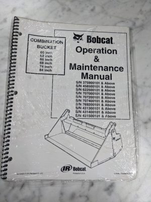 Bobcat Operation & Maintenance Manual Skid Steer Attachment Combination Bucket