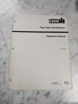 International Harvester Ih Case Operator Service Manual Peg Tooth Soil Muncher