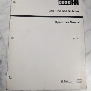 International Harvester Ih Operator Service Manual Coil Tine Soil Mulcher