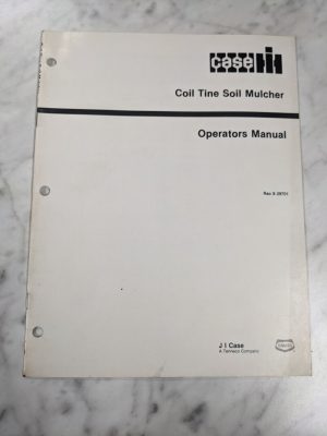 International Harvester Ih Operator Service Manual Coil Tine Soil Mulcher