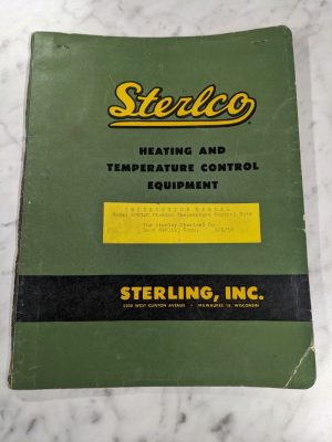Sterlco Temperature Control Unit Instruction Operator Manual 6003-C Wiring Diag