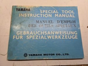Yamaha Special Tool Instruction Manual German French 1974 Oem Dealer Book