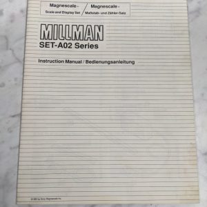 Sony Millman Set-A02 Series Instruction Operator Manual Magnescale German