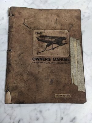 Hesston Pt-10 Pull Type Windrower-Conditioner 1968 Owner Service Manual 784256