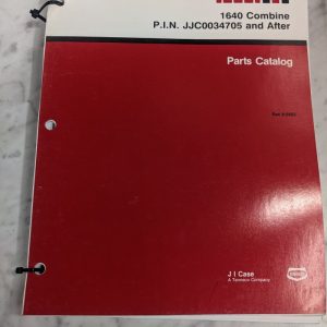 Ih Case Service Parts List Book Shop Manual Catalog 1640 Combine 1992 8-5603
