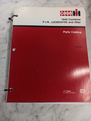 Ih Case Service Parts List Book Shop Manual Catalog 1640 Combine 1992 8-5603