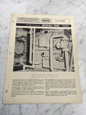 Ren Engine Oil Level Regulator Slow Flow Meter Svg Kvg Ir Operator Parts List