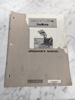 Hesston #10 Stakmover Operator Owner Manual & Service Parts List 887877