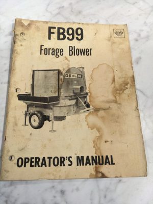 Gehl Company Owner Operator Service Manual Fb99 Forage Blower 902793