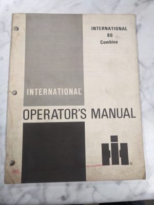 International Harvester Ih Operator Service Manual 80 Combine 1976