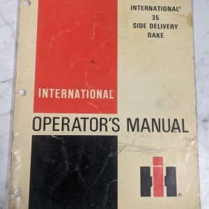 International Harvester Ih Operator Service Manual 35 Side Delivery Rake 1975