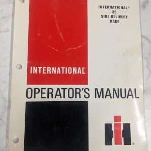 International Harvester Ih Operator Service Manual 35 Side Delivery Rake 1979