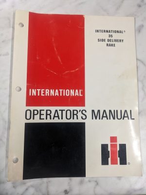 International Harvester Ih Operator Service Manual 35 Side Delivery Rake 1979