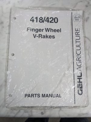 Gehl Agriculture Service Parts List Manual 418/420 Series Finger V-Rake 908132