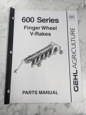Gehl Agriculture Service Parts List Book Manual 600 Series Finger V-Rake 909922