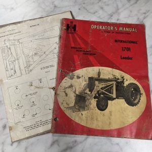 Ih International Harvester Operator Owner Service Manual 1701 Loader 1967