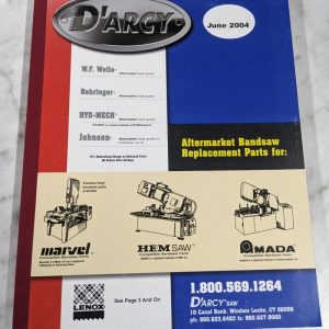 Aftermarket Bandsaw Replacement Parts Catalog Marvel Hem Mada June 2004