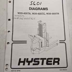 Hyster Walkie 1997 High Lift W20-40Xta Xtc Xtr Diagrams Schematics Electric