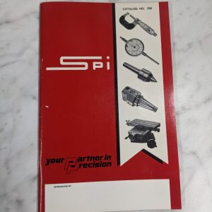 Spi Sales Brochure Catalog #700 Machine Tools Precision