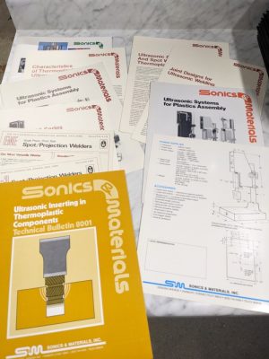 Sonics Materials Ultrasonic Plastic Welding Sales Brochures Literature Catalog