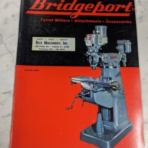 Bridgeport Machine Sales Brochure Catalog Turret Milling Machines Br69