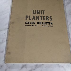 International Harvester Ih Sales Dealer Bulletin #28 1962 Unit Planters Features