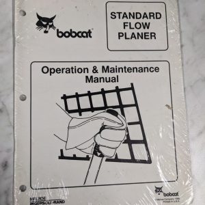Bobcat Operator Service Maintenance Manual Standard Flow Planer 1996