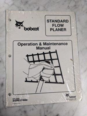Bobcat Operator Service Maintenance Manual Standard Flow Planer 1996