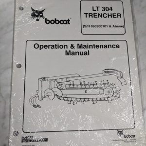 Bobcat Operator Service Maintenance Manual Trencher Lt 304 2000 Attachment