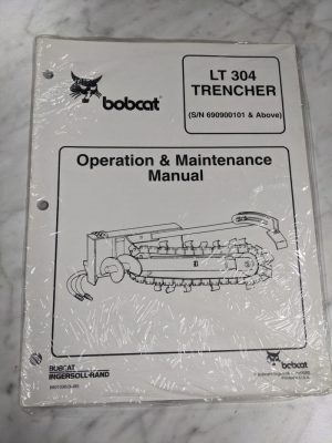 Bobcat Operator Service Maintenance Manual Trencher Lt 304 2000 Attachment