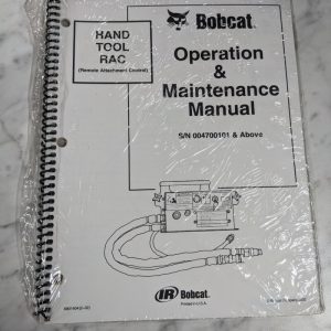 Bobcat Operator Service Maintenance Manual Hand Tool Rac 2002 Attachment