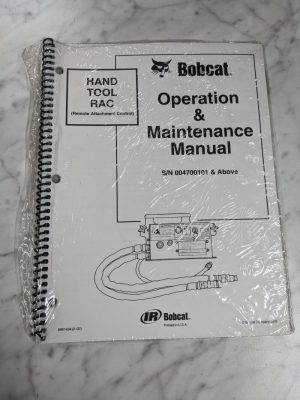 Bobcat Operator Service Maintenance Manual Hand Tool Rac 2002 Attachment