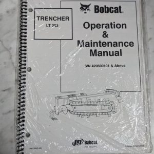 Bobcat Operator Service Maintenance Manual Trencher Lt 303 2002 Attachment