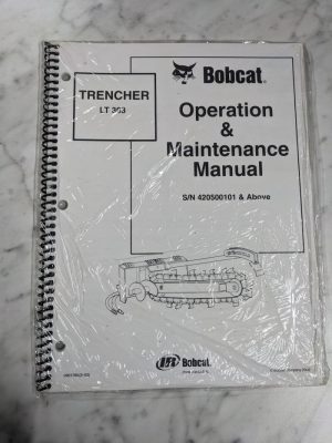 Bobcat Operator Service Maintenance Manual Trencher Lt 303 2002 Attachment