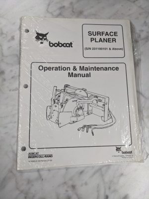 Bobcat Operator Service Maintenance Manual Surface Planer 2000 Attachment