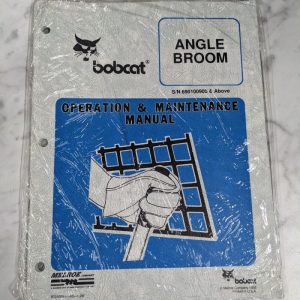 Bobcat Operator Service Maintenance Manual Angle Broom 1995 Attachment