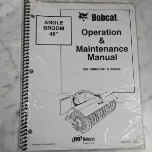 Bobcat Operator Service Maintenance Manual Angle Broom 48” 2002 Attachment