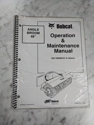 Bobcat Operator Service Maintenance Manual Angle Broom 48” 2002 Attachment