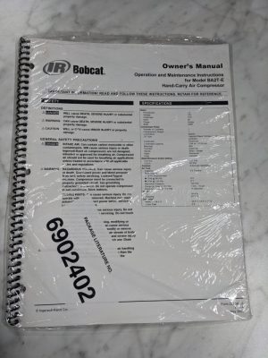 Bobcat Operator Service Maintenance Manual Air Compressor Ba2T-E Carry