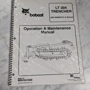 Bobcat Operator Service Maintenance Manual Trencher Lt 304 Attachment 2000