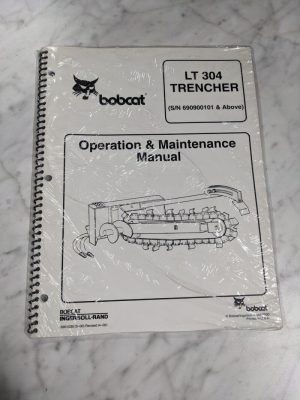 Bobcat Operator Service Maintenance Manual Trencher Lt 304 Attachment 2000