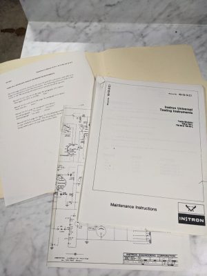 Instron Maintenance Service Manual Universal Testing Instrument Tm-M Tm-L